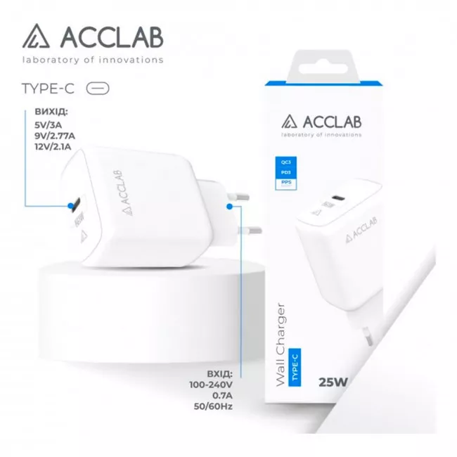 Сетевое зарядное устройство AccLab (AL-TC125)