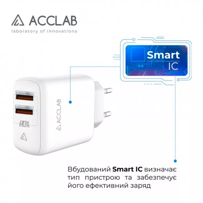 Сетевое зарядное устройство AccLab (AL-TC224)