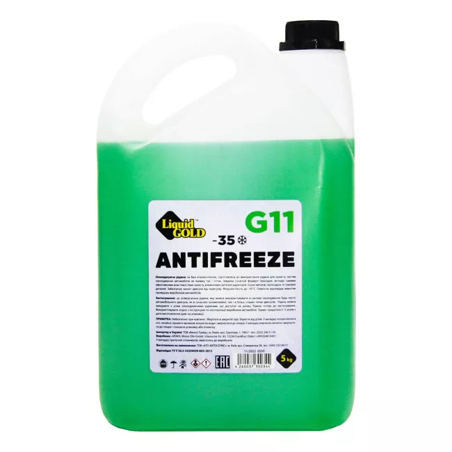 Антифриз Liquid Gold G11 -35°C зеленый 5л (300344)