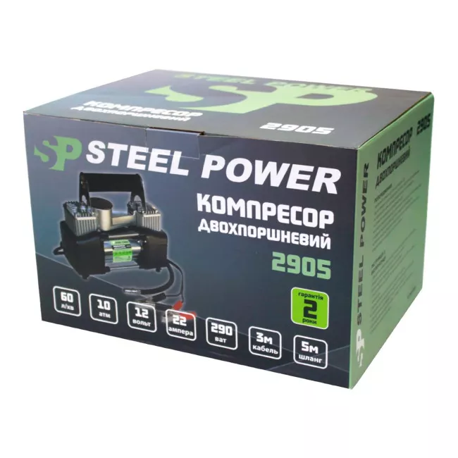 Компресор автомобильный Steel Power 12V (SPR 2905)
