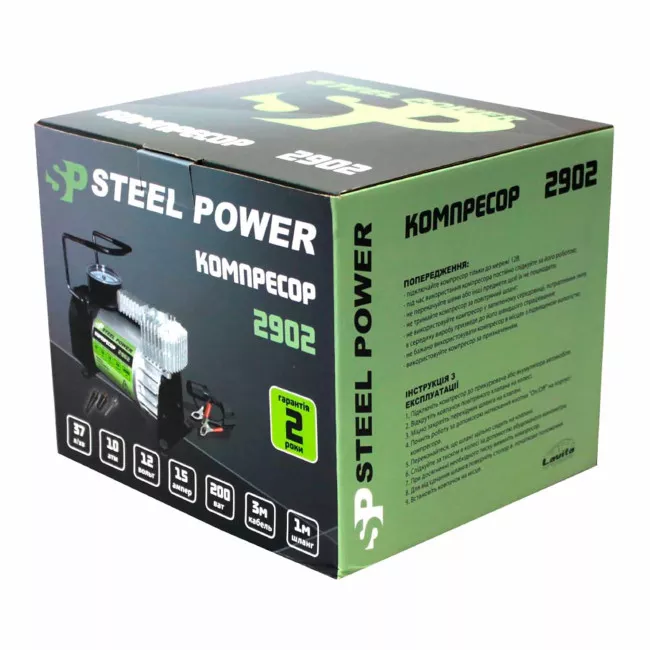 Компресор автомобильный Steel Power Премиум 12V (SPR 2902)