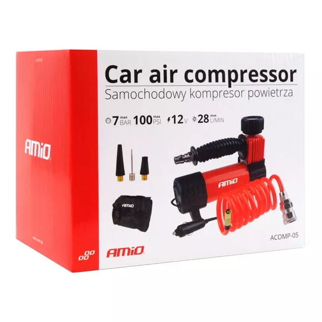 Компрессор автомобильный AMiO HQ ACOMP-05 (021798/02179)