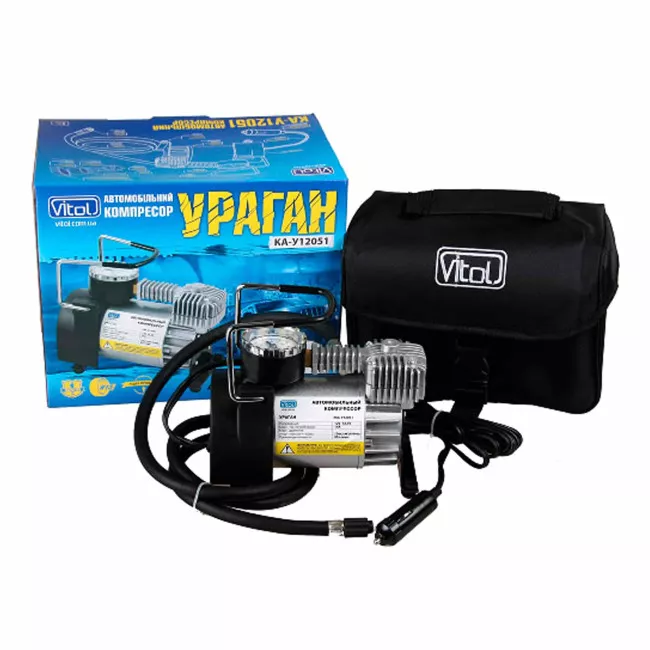 Компресор автомобільний Vitol "Ураган" КА-У12051 (080394)