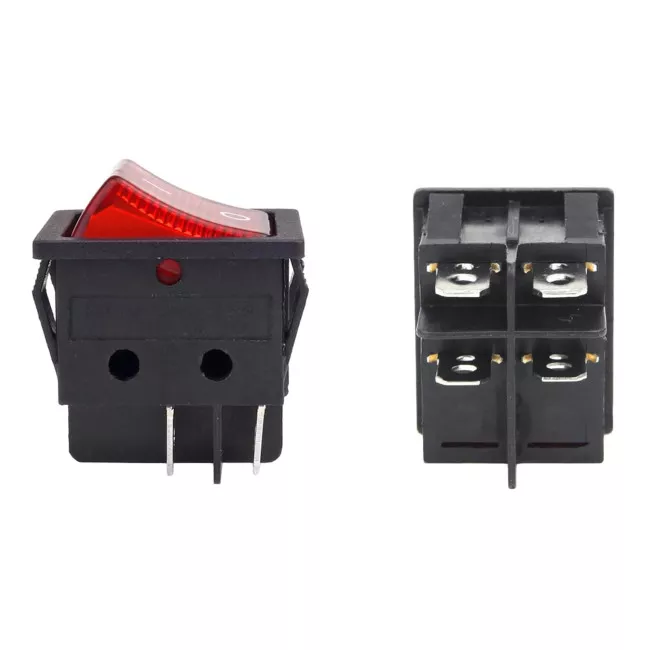 Прямокутний вимикач AMiO 12V/230V BU02 (02462)