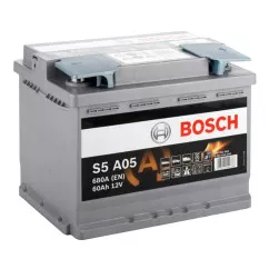 Автомобильный аккумулятор BOSCH 6CT-60 AGM АзЕ (0092S5A050)