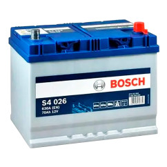 Автомобильный аккумулятор BOSCH S4 6CT-70 Asia (0092S40260)