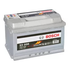 Автомобильный аккумулятор Bosch S5 6CT-77Ah АзЕ (0092S50080)