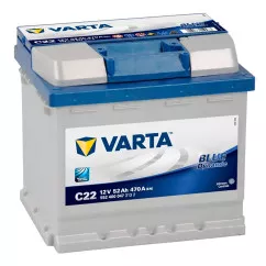 Акумулятор Varta Blue Dynamic C22 6CT-52Ah (-/+) (552 400 047)