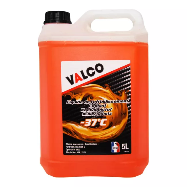 Антифриз Valco LR Ford/Mazda G12  -37°C оранжевый 5л (607475)