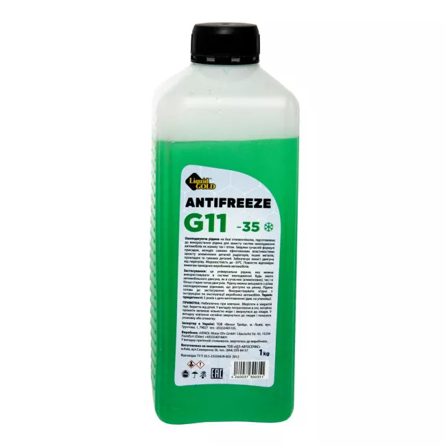 Антифриз Liquid Gold G11 -35°C зеленый 1л (300571)