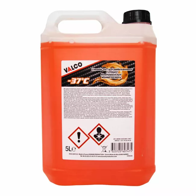 Антифриз Valco LR Ford/Mazda G12  -37°C оранжевый 5л (607475)