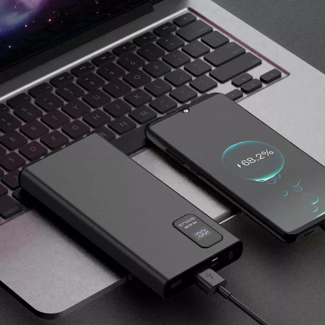 Зовнішній акумулятор Platinet 10000mAh Black (PMPB10WQC726B)