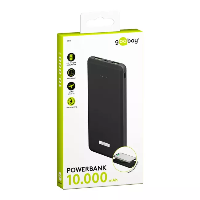 Внешний аккумулятор Goobay 10000mAh USB WRL (53933)