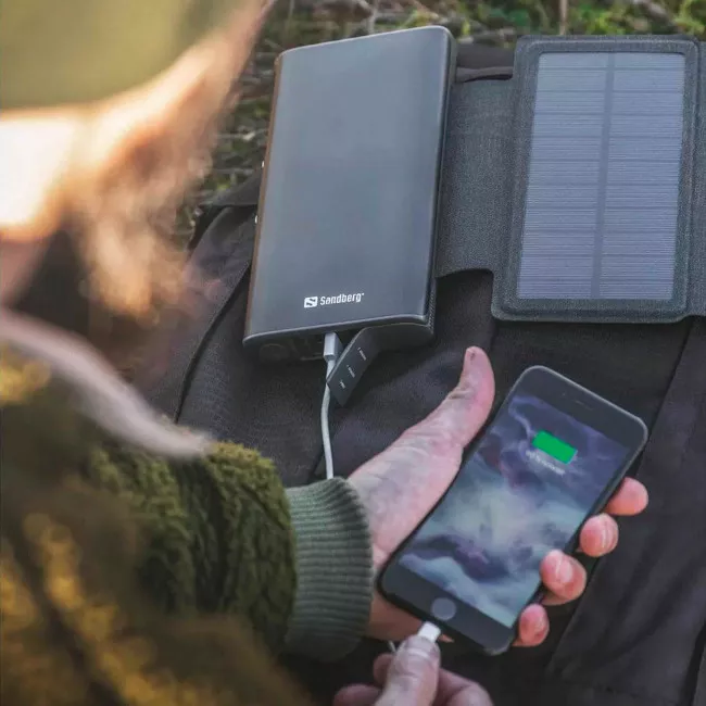 Зовнішній акумулятор Sandberg Solar 4-Panel 25000mAh (420-56)
