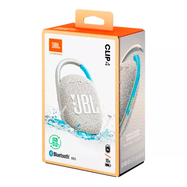 Акустическая система JBL Clip 4 Eco White (JBLCLIP4ECOWHT)