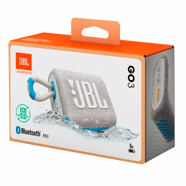 Акустична система JBL Go 3 Eco White (JBLGO3ECOWHT)