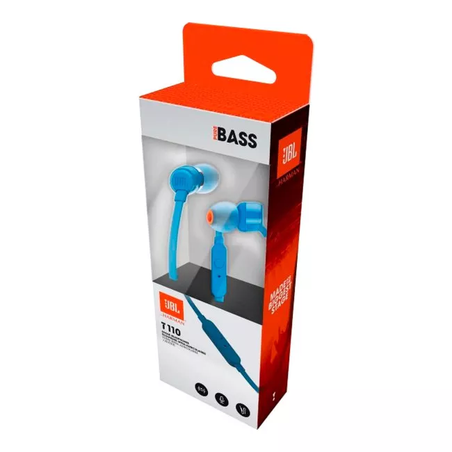 Наушники JBL T110 Blue (JBLT110BLU)