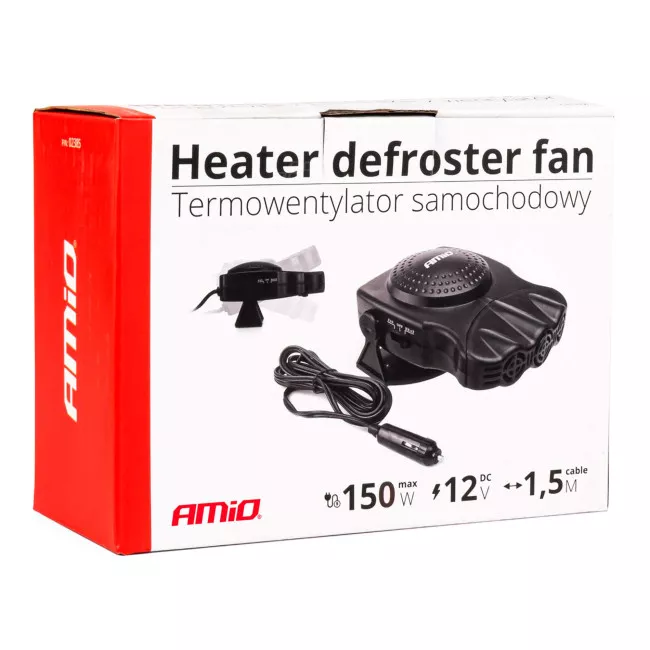 Тепловентилятор автомобільний AMiO 12V 150W CH-02 (02385)