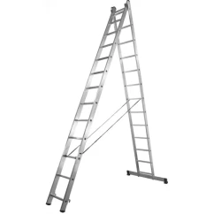 Алюминиевая двухсекционная усиленная лестница Stark 2*15 SVHR2x15pro (525215410)