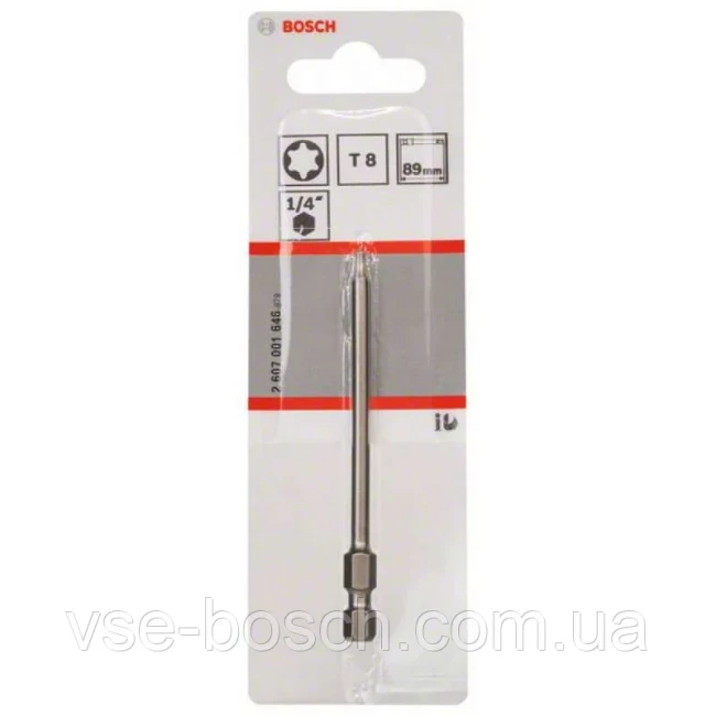 Бита Bosch T8 89 мм TORX XH,( 2607001646)