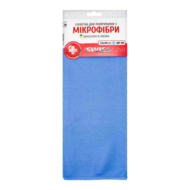 Салфетка PROSWISSCAR для стекла MF-04 35х40 см цвет голубой (000339)