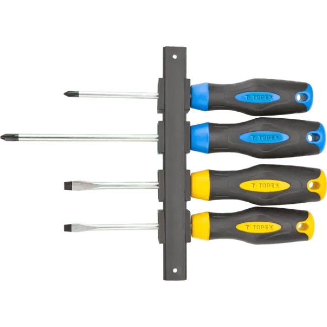 Набор отверток ударных MASTER TOOL 4 шт (PH2*100; 3*150, SL6*100, 8*150) (40-1153)