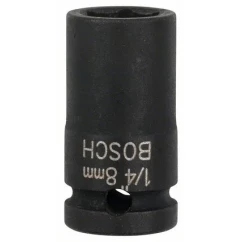 Голівка ударна 8мм. 1/4 . 6-ГР. Bosch (1608551004)