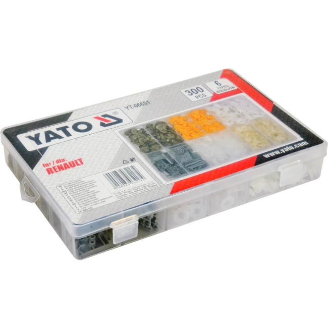 Набор автомобильного крепежа YATO (YT-06651)