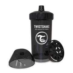 Twistshake детская чашка 360мл 12+мес, черная (24910) (78077 )