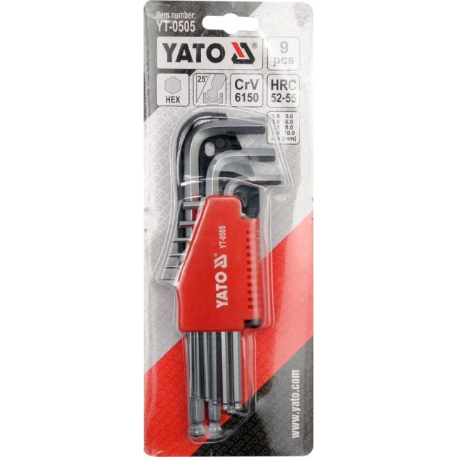 Набір шестигранних ключів Yato (YT-0505)