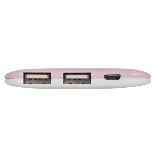 Портативный аккумулятор PURIDEA S4 6000mAh Li-Pol Rubber Pink & White (S4- Pink White)