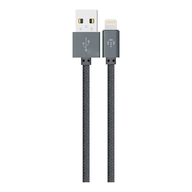 Кабель синхронизации INTALEO CBGNYL2 Lightning 2м (серый) (477669)