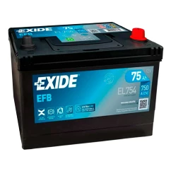 Аккумулятор Exide 6CT-75A (-/+) Asia EFB (EL754)