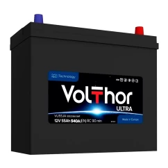 Автомобільний акумулятор VOLTHOR 6СТ-55 АзЕ ASIA ULTRA (SMF) (301055)