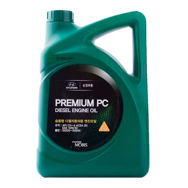 Моторное масло Hyundai/Kia Premium PC Diesel 10W-30 6л (0520000600)