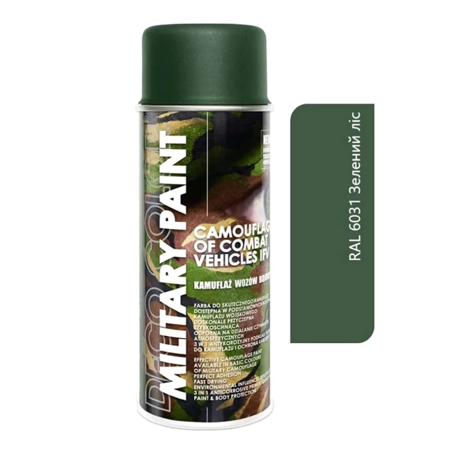 Краска матовая DecoСolor Ral6031 лесной зеленый 400мл (40753973) (728695)