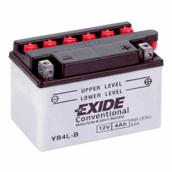 Мото аккумулятор EXIDE 4Аһ 50А (YB4L-B EXIDE)