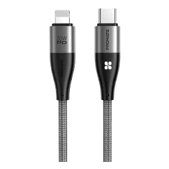 Кабель Promate icord-pd20 Lightning - USB Type-C black (054629)