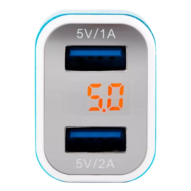 Автомобільний зарядний пристрій AMiO ТЕSТ-04 2xUSB (01028/010280)