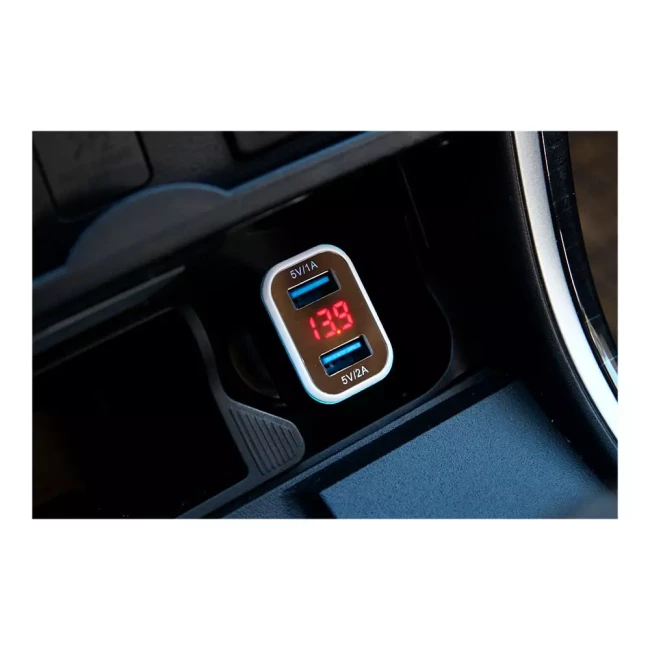 Автомобільний зарядний пристрій AMiO ТЕSТ-04 2xUSB (01028/010280)
