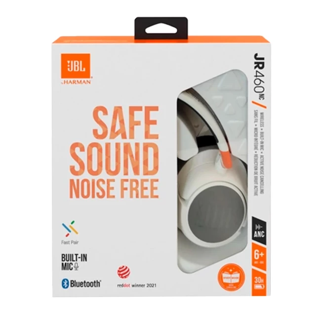Наушники JBL Tune 460 NC White (JBLJR460NCWHT)