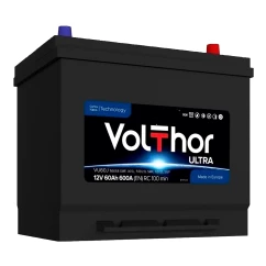 Автомобильный аккумулятор Volthor Ultra VU60J 6CT-60 Аз Asia