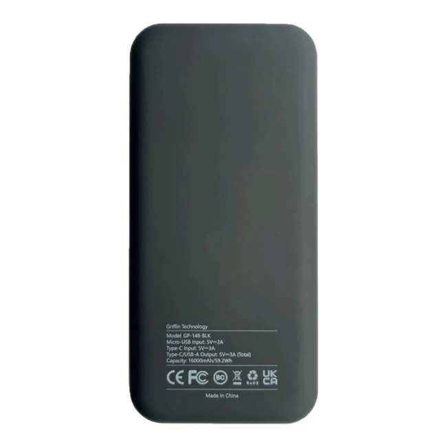 Зовнішній акумулятор Griffin GP-148-BLK USB 16000MAH