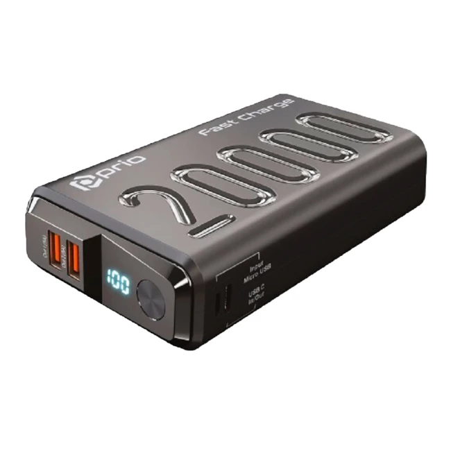Внешний аккумулятор PRIO PPB-1104 USB 20000mAh