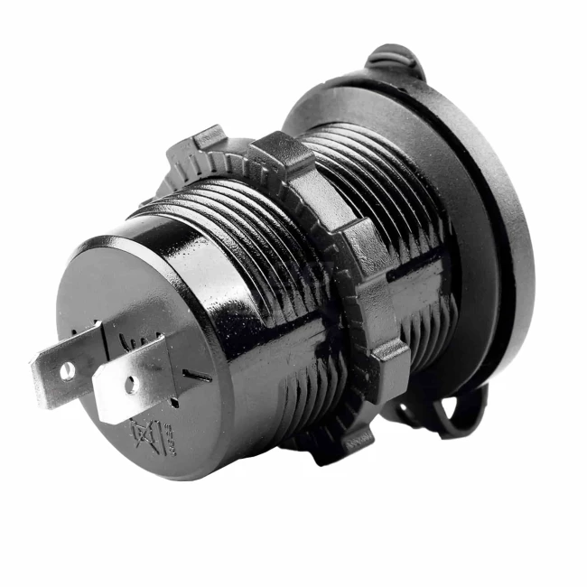 Автомобильное зарядное устройство AMiO MOD-03 2xUSB 12/24V (02853/028537)