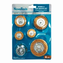 Набор торцевых и кольцевых щеток NovoTools 6шт (NTWB3850637)