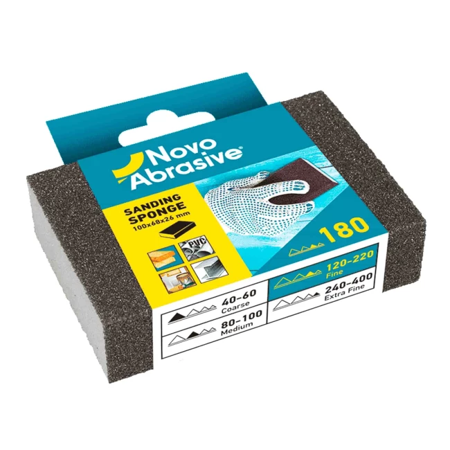 Шлифовальная губка NovoAbrasive Р120 100х68х26мм (NASS6826120)