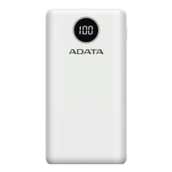 Внешний аккумулятор Adata P20000QCD 20000mAh PD 18W USB-C 2xUSB QC3.0 white