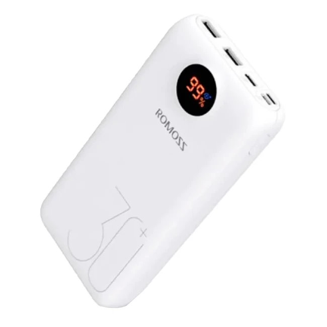 Внешний аккумулятор Romoss SW30 26800mAh PD30W USB-C 2xUSB QC3.0 White