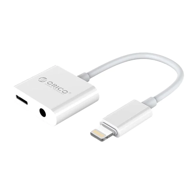 Аудіо кабель ORICO Lightning - 3.5 мм/Lightning (2LT-WH-BP) (CA912797)